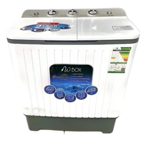 دبليو بوكس غسالة حوضين 7 كغ - تحميل علوي - أبيض - WB9010L