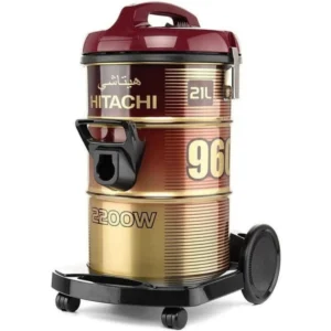 هيتاشي مكنسة برميل - 21 ليتر - 2200 واط - أحمر داكن - CV-960F SS220 WR